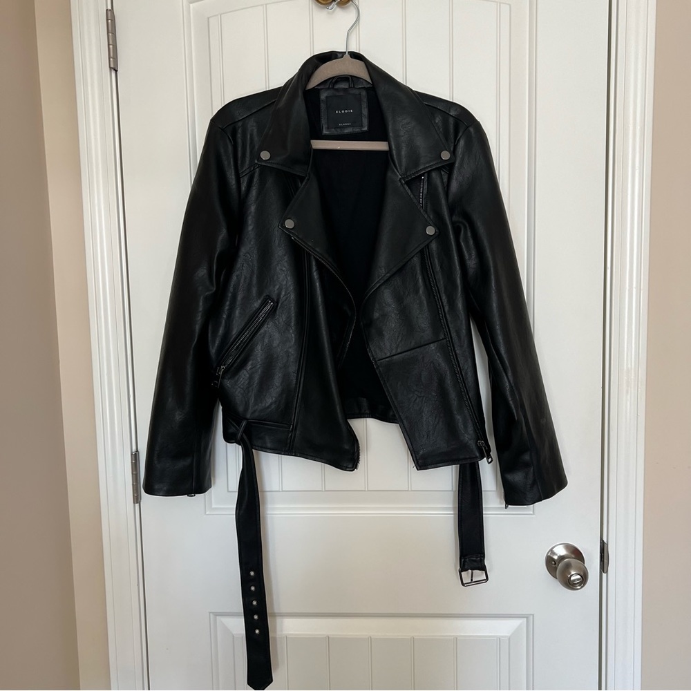 Vegan Leather Moto Jacket - Picture 3 of 11